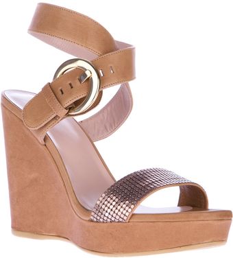 Stuart Weitzman Romano Wedge Sandal - Lyst