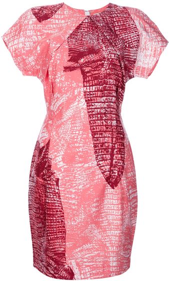 Acne Sweety Kroko Dress - Lyst