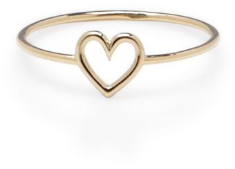 Aurelie Bidermann Gold Love Ring - Lyst