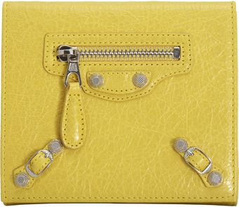 Balenciaga Arena Giant Nickel Window Wallet - Lyst