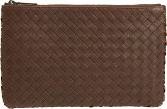 Bottega Veneta Intrecciato Top Zip Pouch - Lyst