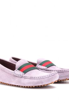 Gucci Auger Suede Loafers - Lyst