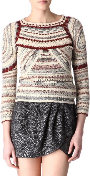 Isabel Marant Crochet Sparkle Jumper - Lyst