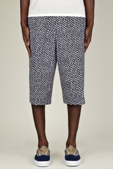 Jil Sander Mens Printed Sports Long Shorts - Lyst
