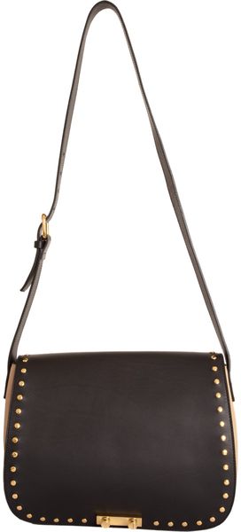 Marni Large Studded Saddle Bag - Lyst