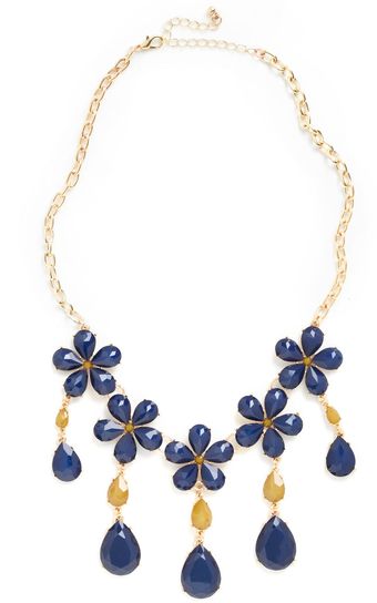 ModCloth Drive Me Navy Necklace - Lyst