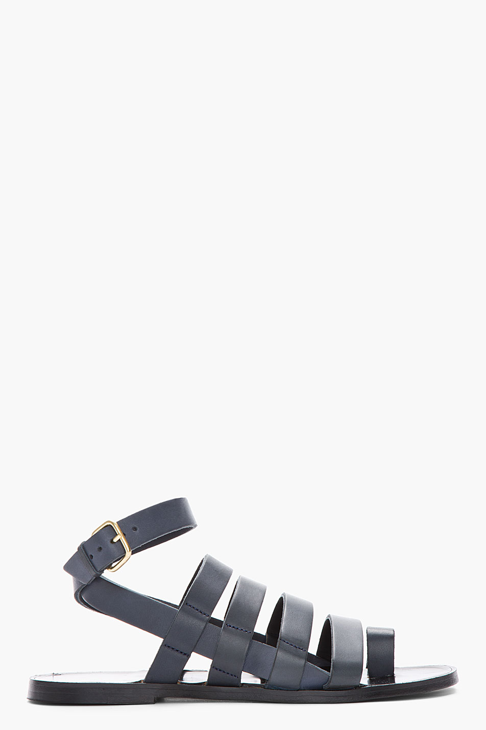 mens grey leather sandals