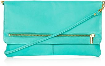 Topshop Clean Zip Front Clutch - Lyst