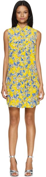 Club Monaco Lois Fluttering Petals Dress - Lyst