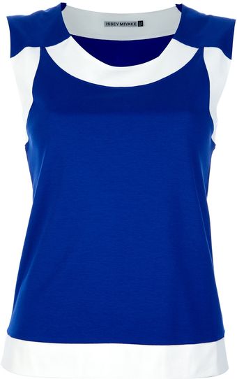 Issey Miyake Colour Block Vest - Lyst