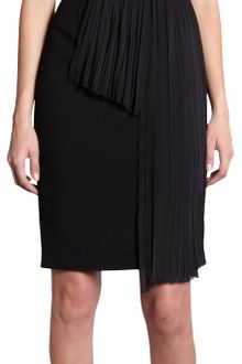 J. Mendel Pleated Sash Dress - Lyst