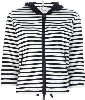 Moncler Grenoble Striped Zip Fastening Cardigan - Lyst