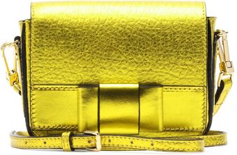 Burberry Prorsum Berkeley Metallic Leather Shoulder Bag - Lyst