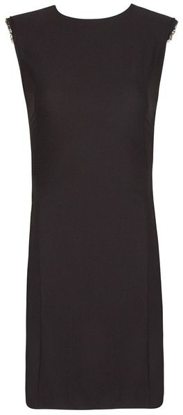 Mango Shoulder Padded Crystals Dress - Lyst