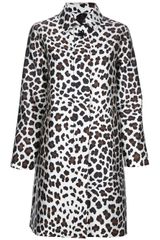 Marc Jacobs Silk Leopard Print Coat