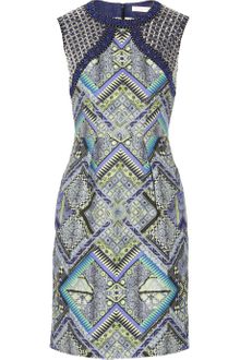 Matthew Williamson Embellished Printed Linen Dress - Lyst