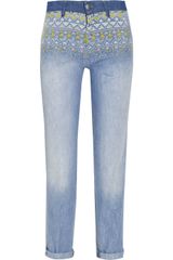 Vanessa Bruno Athé Embroidered Mid-Rise Boyfriend-Fit Jeans