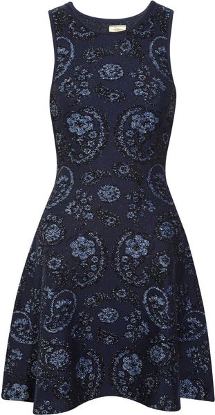 Issa Brocade Effect Knitted Dress - Lyst