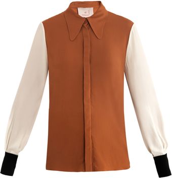 Roksanda Ilincic Colourblock Blouse - Lyst