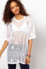 Asos Boyfriend T-shirt in Lace