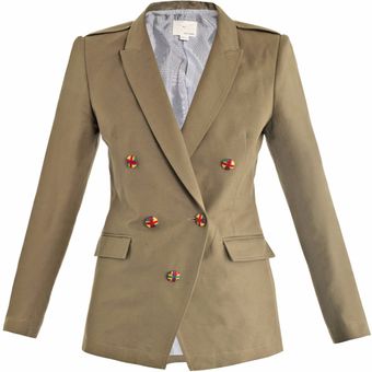 Boy by Band Of Outsiders Buttondetail Cottonlinen Jacket - Lyst
