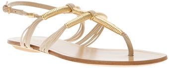 Gucci Double T-strap Sandal - Lyst