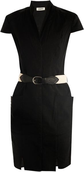 L'Agence Belted Shirtdress - Lyst