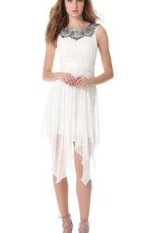 Notte By Marchesa Silk Chiffon Cocktail Dress - Lyst