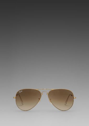 Ray-Ban Folding Aviator in Arista Crystal Brown Gradient - Lyst