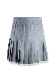 Sea Ny Raw-Finish Pleated Skirt - Lyst