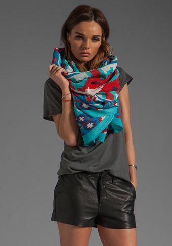 Theodora & Callum Yucatan Scarf in Turquoise Multi - Lyst