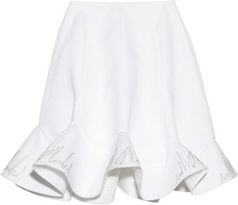 Vika Gazinskaya Embroidered Quilted Cotton Skirt - Lyst