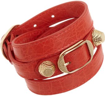 Balenciaga Arena Giant Double Tour Bracelet - Lyst