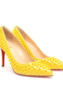 Christian Louboutin Pigalle Spiked Patent Pumps - Lyst
