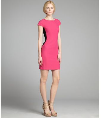 Cynthia Steffe Exotic Rose Colorblock Lida Cap Sleeve Dress - Lyst