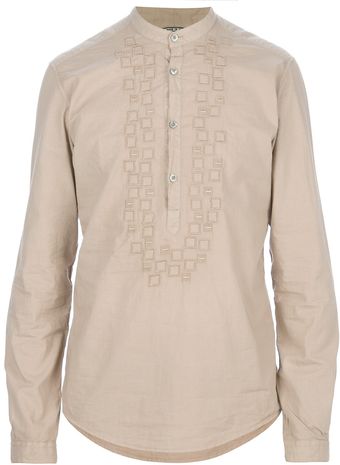 Daniele Alessandrini Embroidered Shirt - Lyst