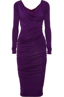 Donna Karan New York Draped Jersey Dress - Lyst