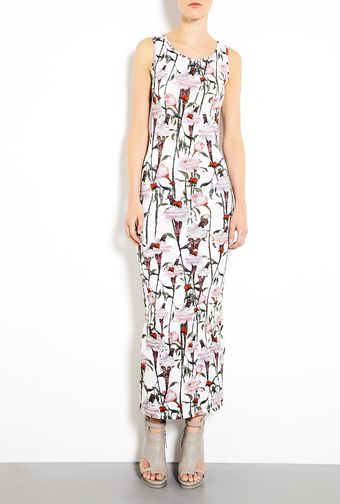 Hermione De Paula Micah Ice Cream Floral Print Jersey Maxi Dress - Lyst