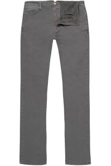 Nudie Jeans Khaki Grey Slim Chino Trousers L32 - Lyst