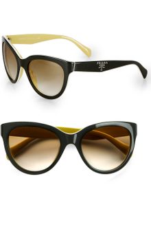 Prada Catseye Acetate Sunglasses - Lyst