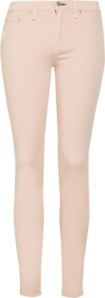 Rag & Bone Zipper Mid Rise Skinny Jeans - Lyst