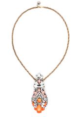 Shourouk Leitnotiv Zambia Crystal and Enamel Necklace