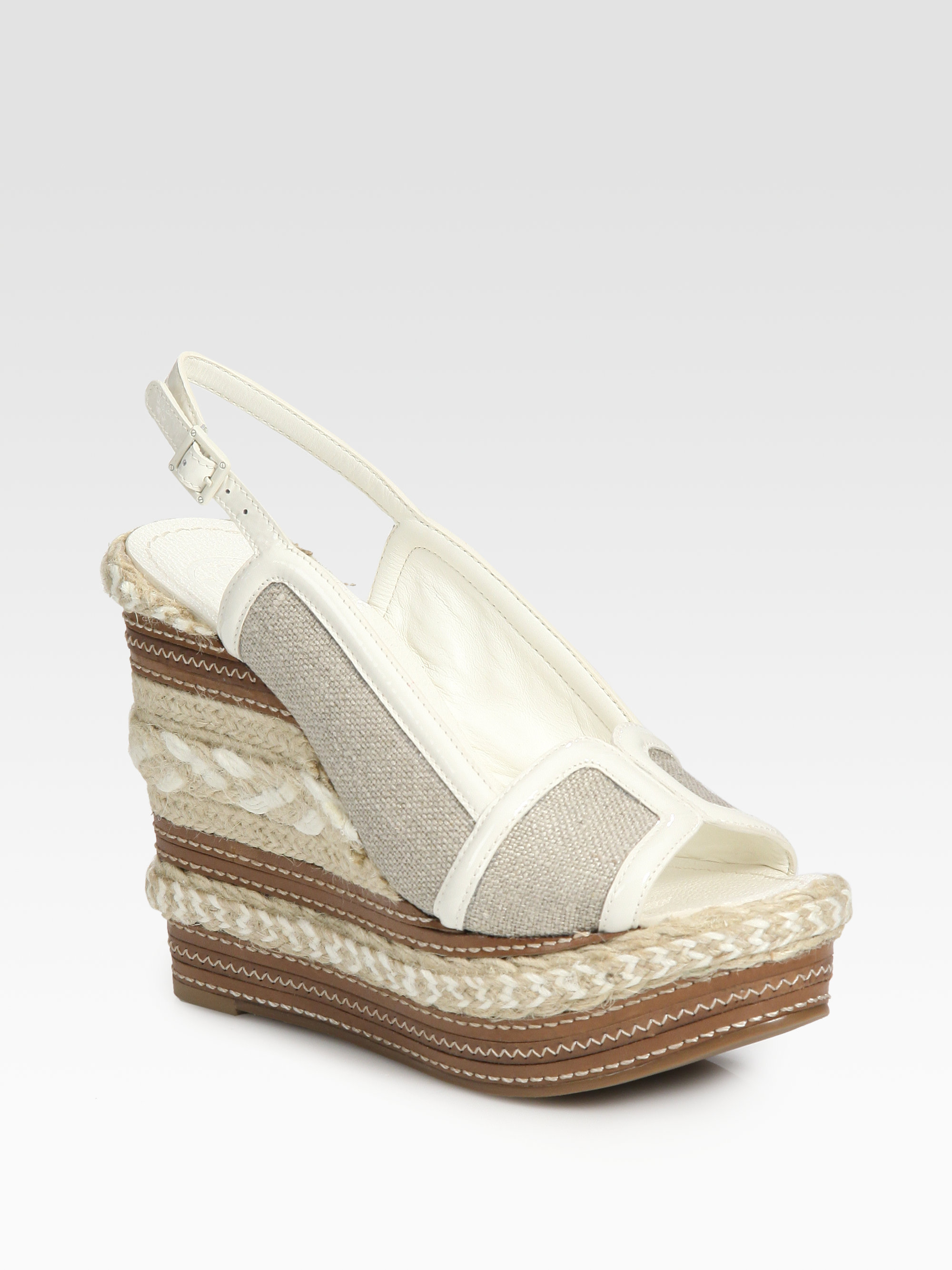 tory burch espadrille white