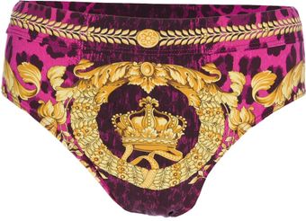 Versace Baroque Style Swimming Trunks - Lyst