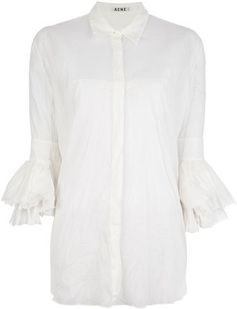 Acne Augustine Silk Blouse - Lyst