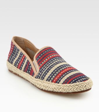 Belle By Sigerson Morrison Nudie Woven Raffia Leather Espadrilles - Lyst