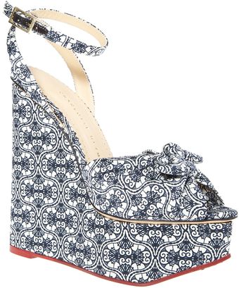 Charlotte Olympia Miranda Wedge Sandal - Lyst