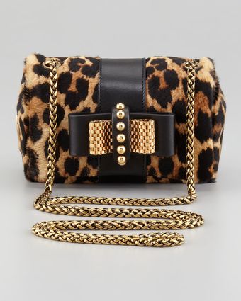 Christian Louboutin Sweet Charity Leopardprint Calf Hair Crossbody Bag - Lyst