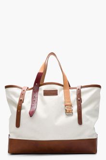 DSquared2 Tan Canvas and Leather Dan and Dean Tote Bag - Lyst