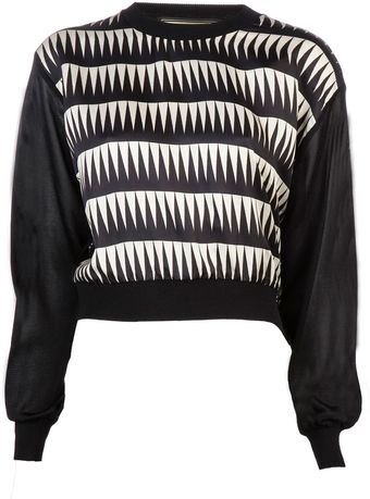 Fausto Puglisi Silk Blend Sweater - Lyst